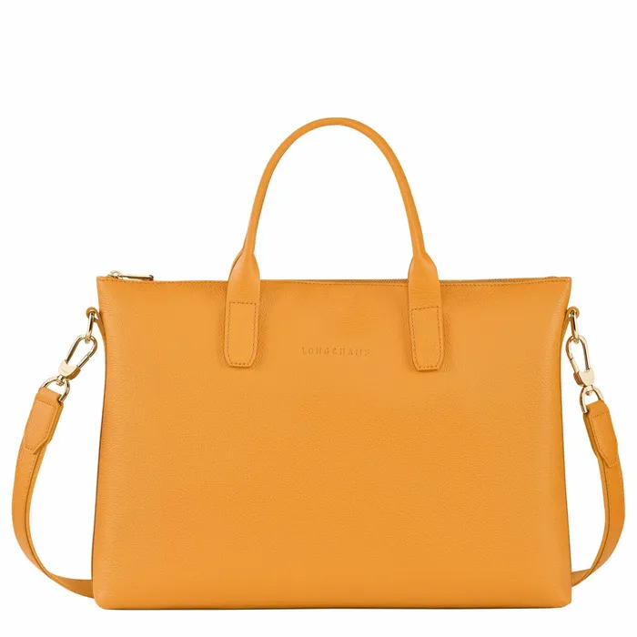 WomenMen Le Foulonn S Briefcase Apricot Longchamp Briefcase