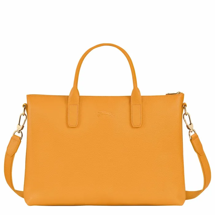 WomenMen Le Foulonn S Briefcase Apricot Longchamp Briefcase
