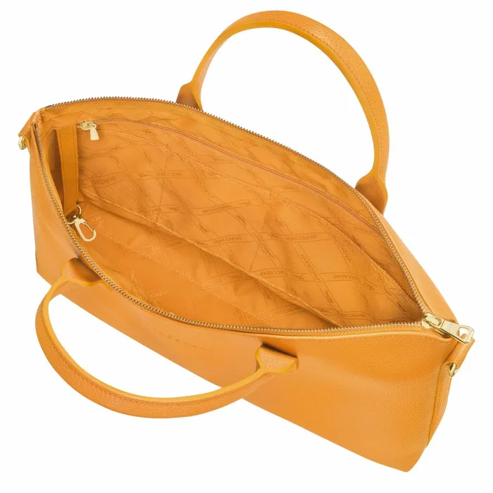 WomenMen Le Foulonn S Briefcase Apricot Longchamp Briefcase