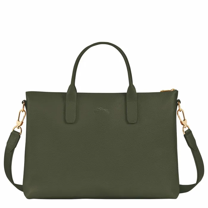 WomenMen Le Foulonn S Briefcase Khaki Longchamp Briefcase
