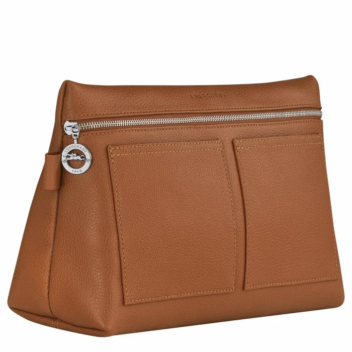 WomenMen Le Foulonn Toiletry Case Caramel Longchamp Travel Bags