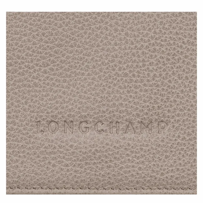 WomenMen Le Foulonn Wallet Turtledove Longchamp Leather Wallets