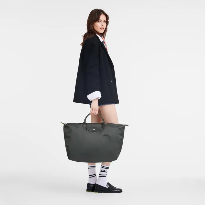 WomenMen Le Pliage Green S Travel Bag Graphite Longchamp Travel Bags