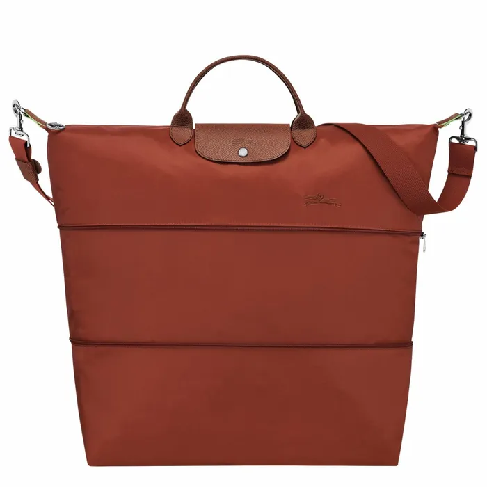 WomenMen Le Pliage Green Travel Bag Expandable Chestnut Longchamp Travel Bags