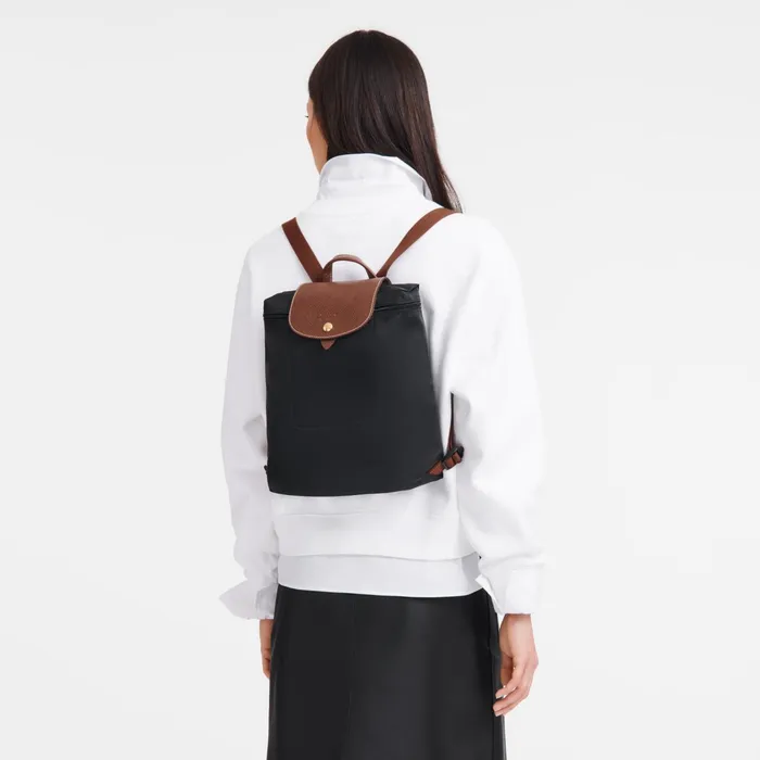 WomenMen Le Pliage Original M Backpack Black Longchamp Backpacks