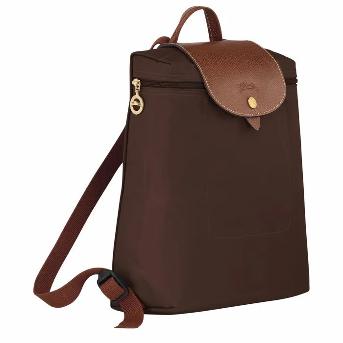 WomenMen Le Pliage Original M Backpack Ebony Longchamp Backpacks