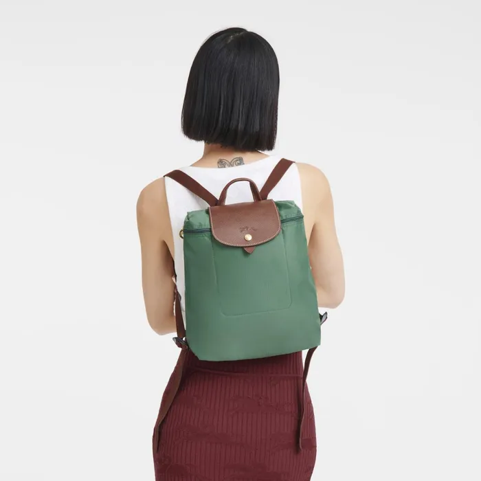 WomenMen Le Pliage Original M Backpack Sage Longchamp Backpacks