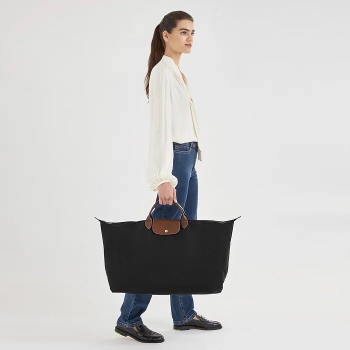 WomenMen Le Pliage Original M Travel Bag Black Longchamp Travel Bags