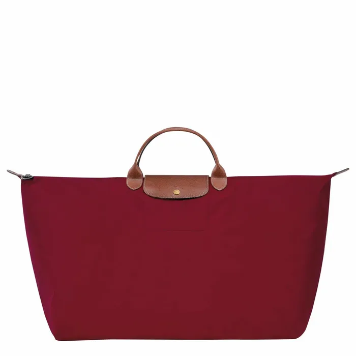 WomenMen Le Pliage Original M Travel Bag Red Longchamp Travel Bags