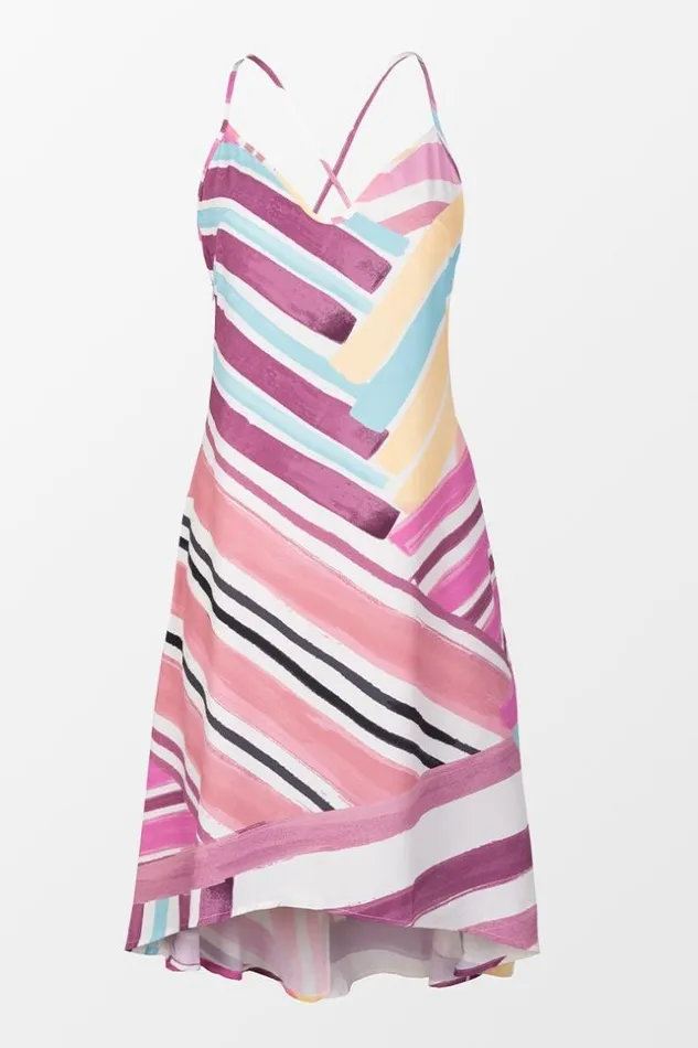 Women Midi Dresses Cupshe Adley Backless Slip Dress Multicolor