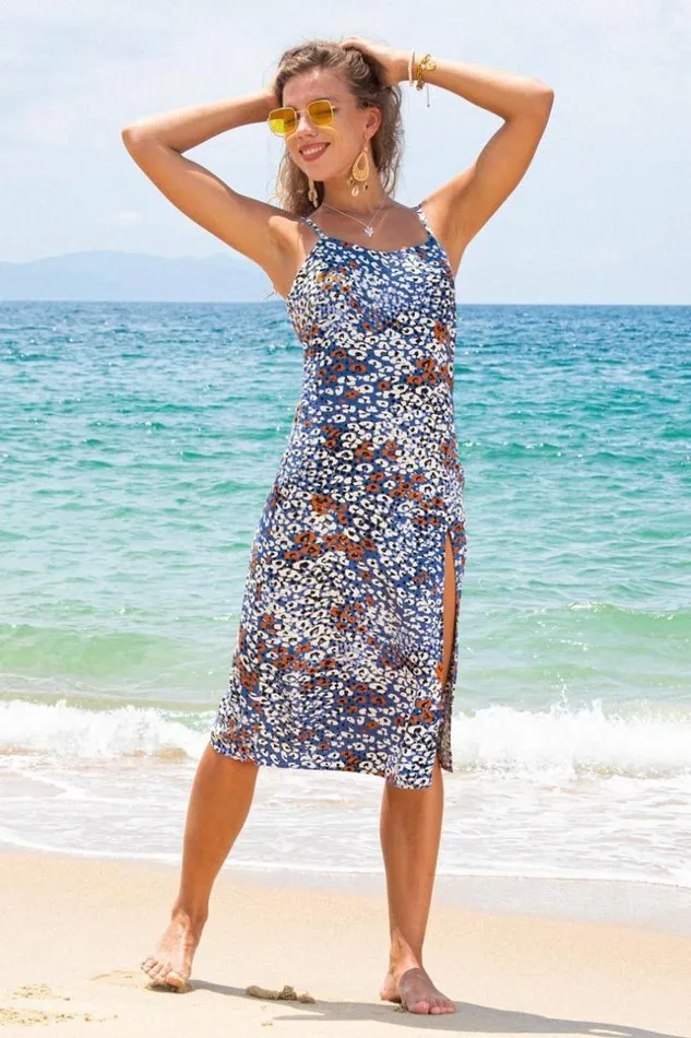 Women Midi Dresses Cupshe Eileen Leopard Print Dress Multicolor