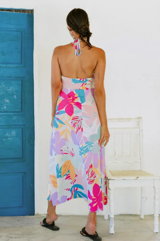 Women Midi Dresses Cupshe Mckenna Halter Neck AShape Dress Multicolor