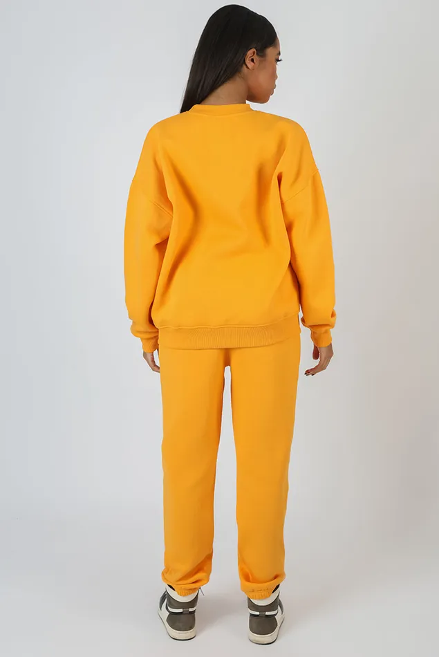 Women Milan Tonal Embroidered Sweatshirts Mango Kaiia Orange Public Desire Sweatshirt and Hoodies
