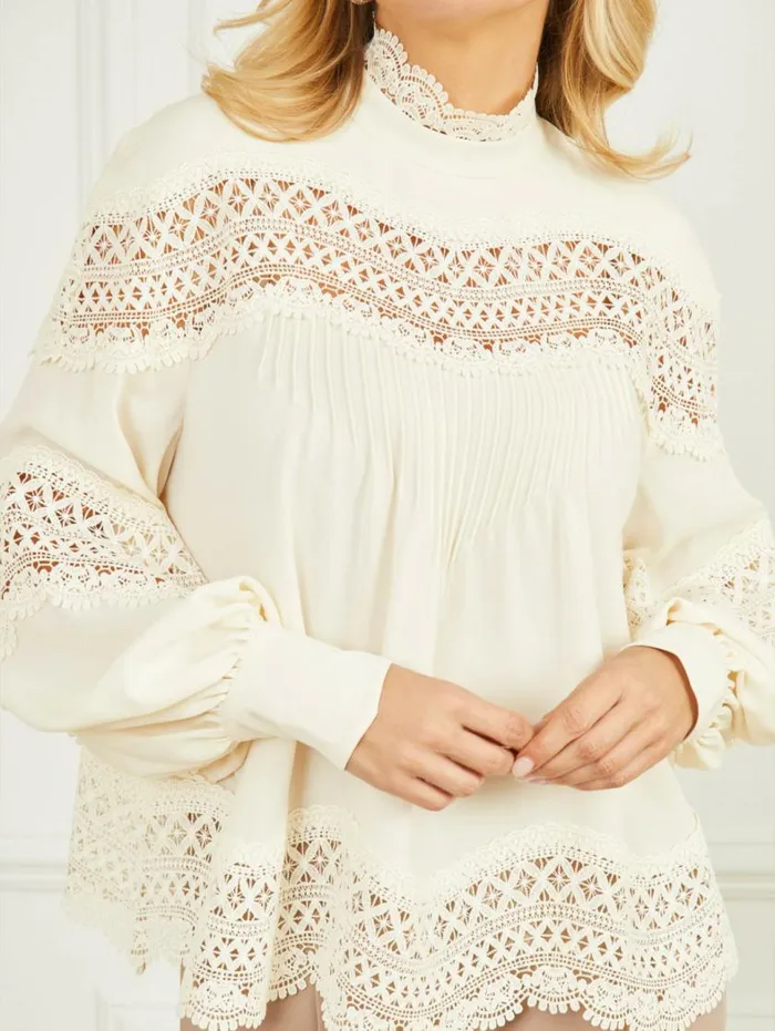 Women Millie Blouse Sandy Shore Marciano Tops And Sweaters