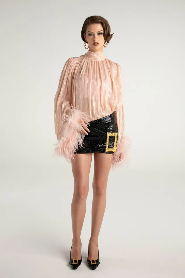 Women Miranda Leather Mini Skirt Nana Jacqueline Skirts