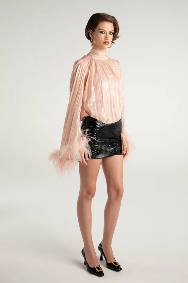 Women Miranda Leather Mini Skirt Nana Jacqueline Skirts