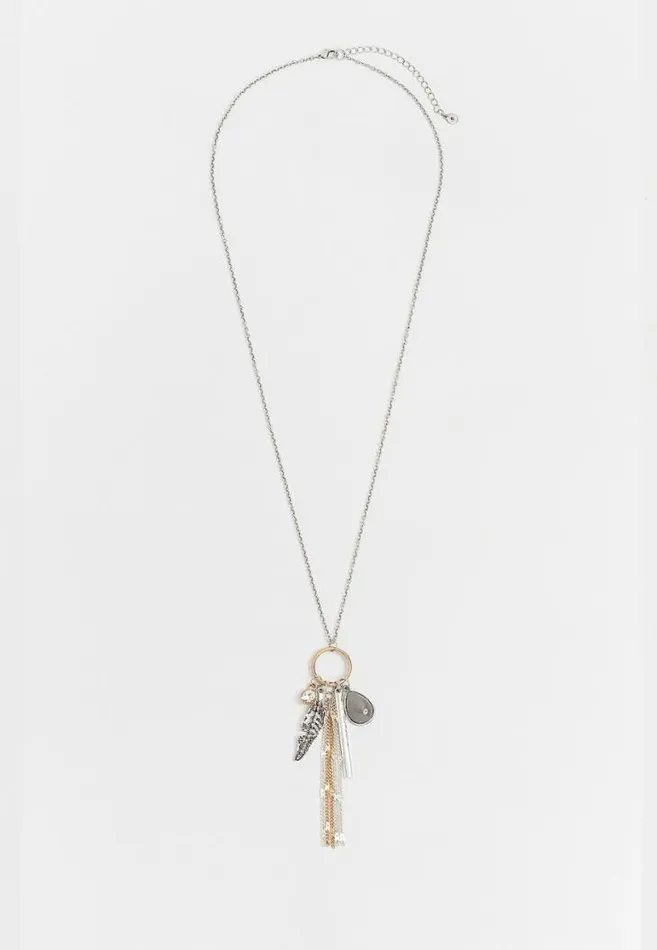 Women Mix Metal Cluster Pendant Necklace Maurices Jewelry
