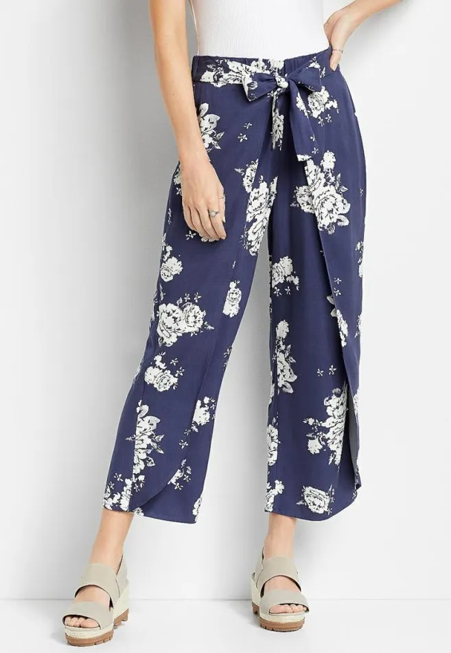 Women Navy Flyaway Pant Maurices Bottoms