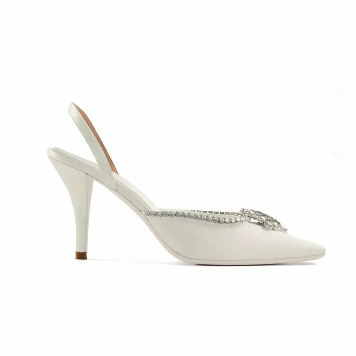 Women Nia White Heels Nana Jacqueline Bridal