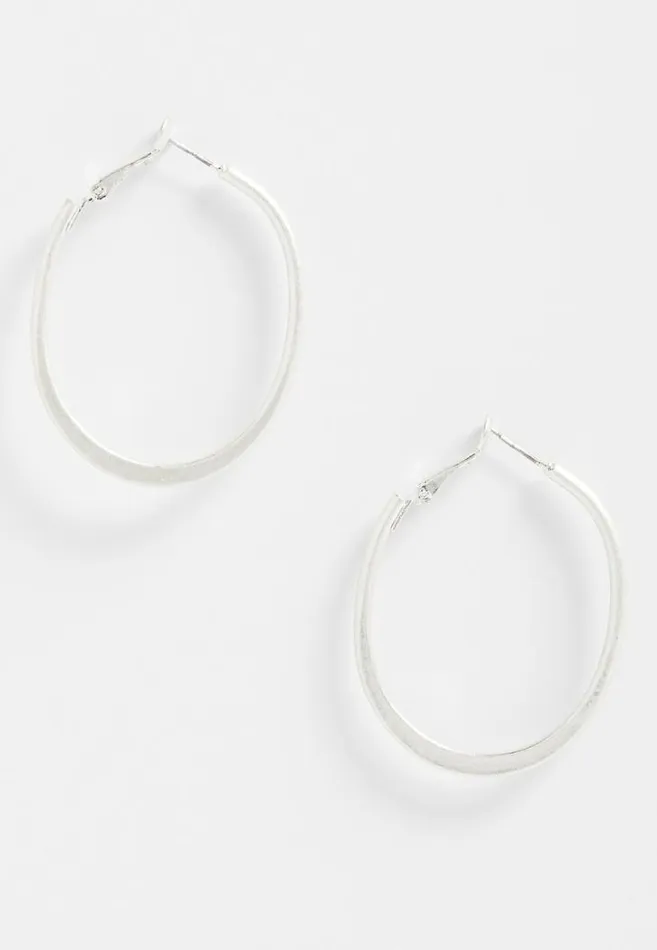 Women Oblong Hoop Earrings Maurices Jewelry