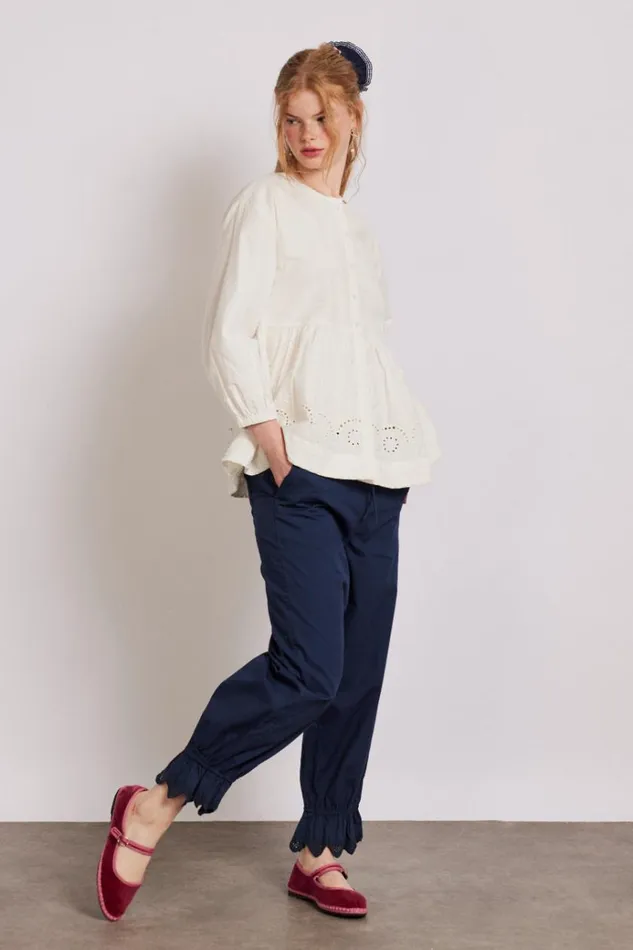 Women Occasion Wear Damson Madder Gretchen Blouse 8211 White