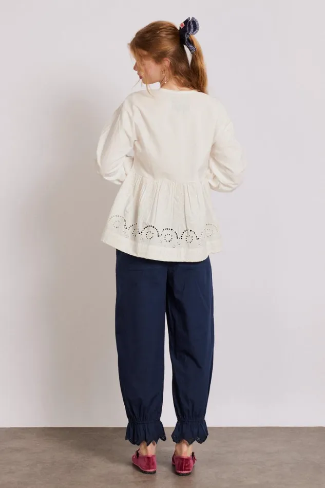 Women Occasion Wear Damson Madder Gretchen Blouse 8211 White