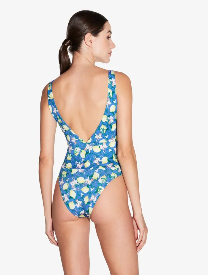 Women OnePiece Bathing Suits La Perla Blue Printed Swimsuit