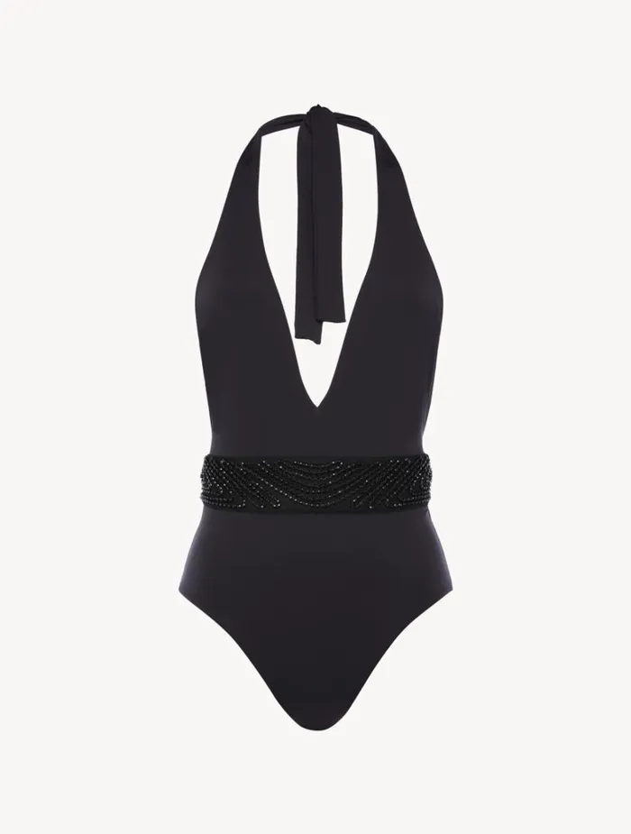 Women OnePiece Bathing Suits La Perla Swimsuit In Black With Beading