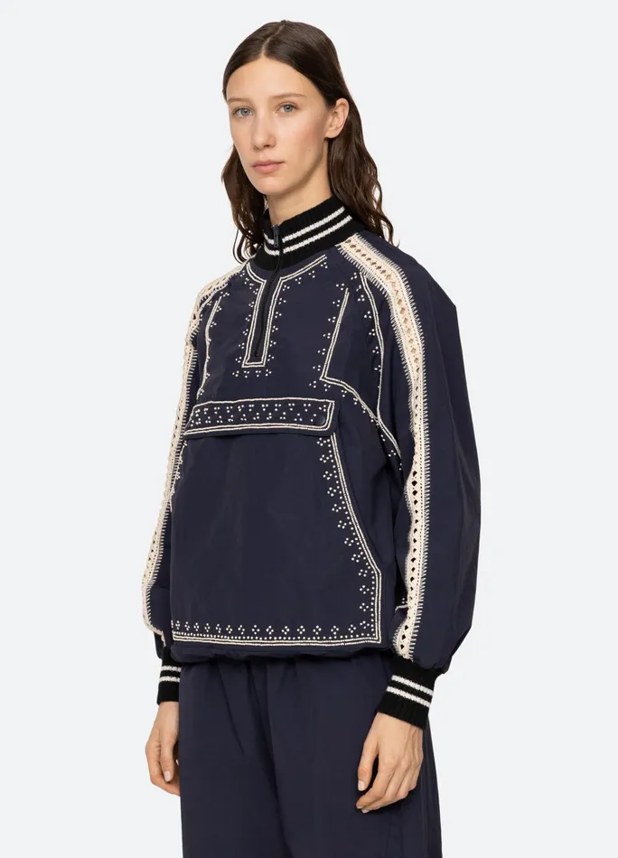 Women Outerwear Sea New York Mille Windbreaker Navy