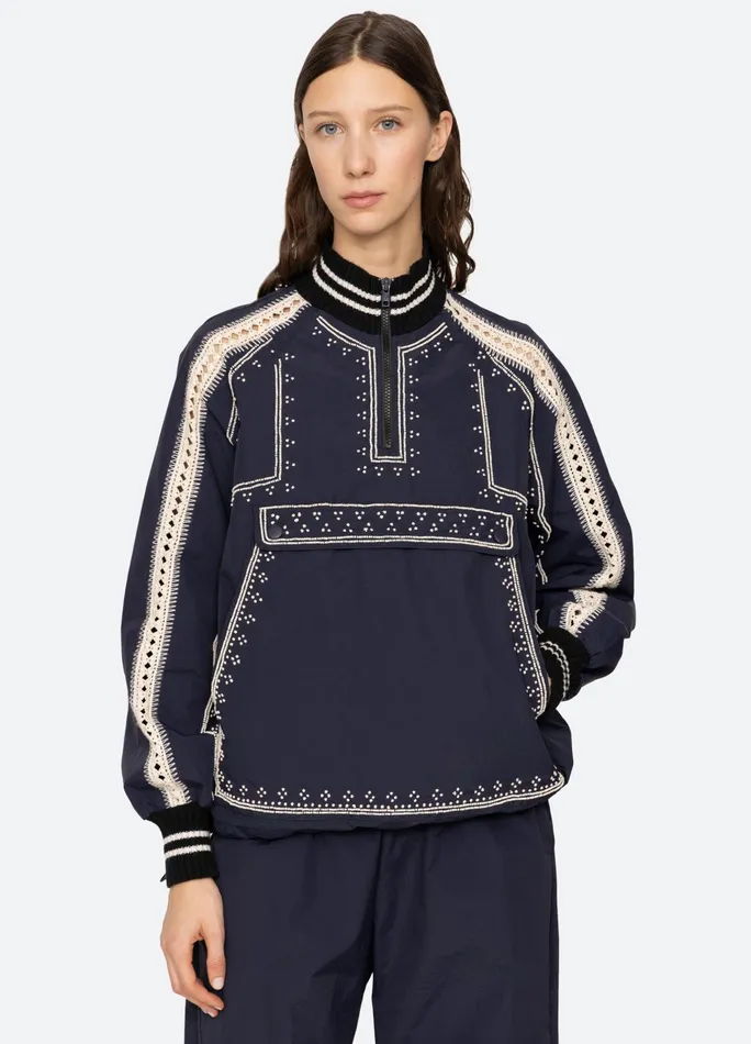 Women Outerwear Sea New York Mille Windbreaker Navy