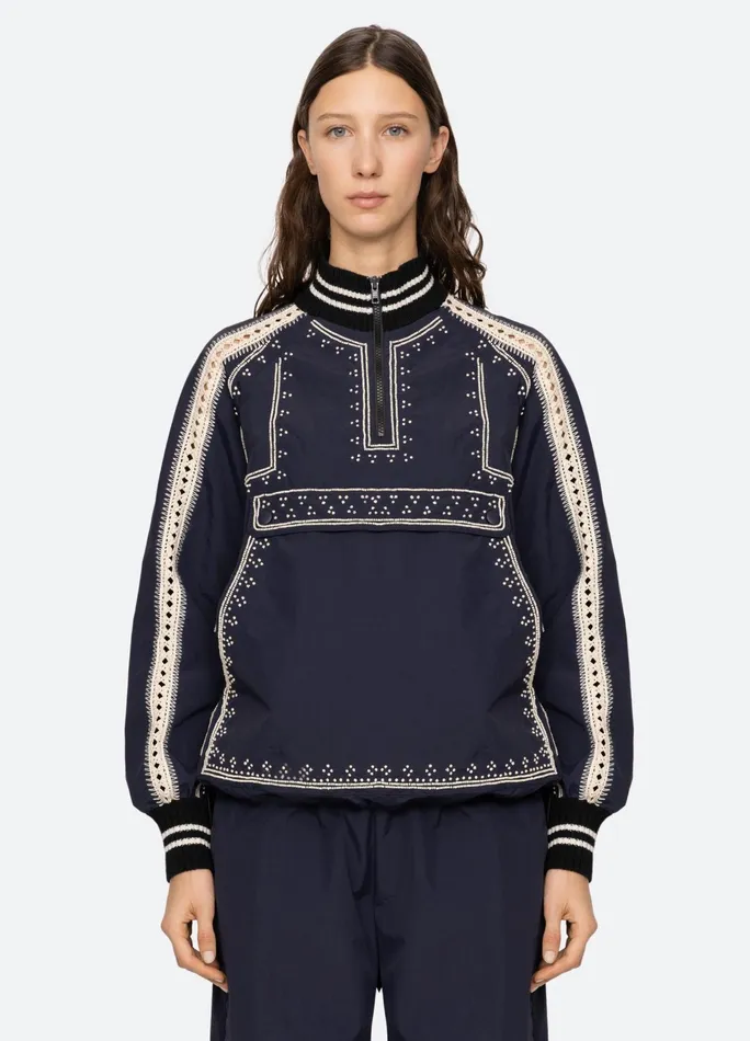 Women Outerwear Sea New York Mille Windbreaker Navy