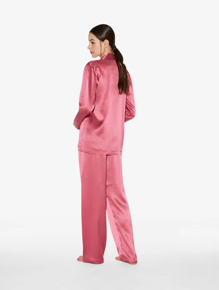 Women Pajamas La Perla Silk Pajama Set In Wild Orchid