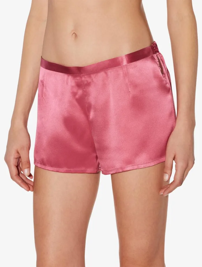 Women Pajamas La Perla Silk Shorts In Wild Orchid