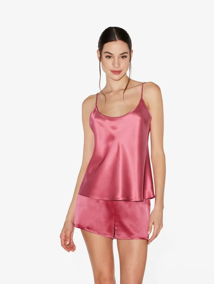 Women Pajamas La Perla Silk Shorts In Wild Orchid