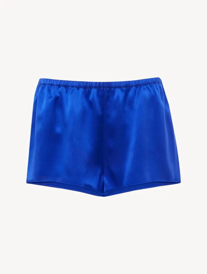 Women Pajamas La Perla Silk Sleep Shorts In Electric Blue