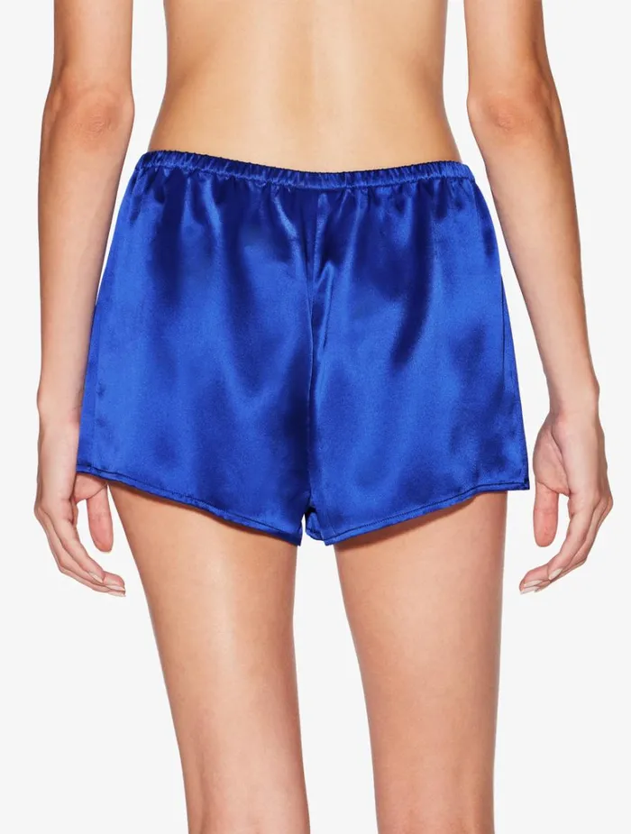 Women Pajamas La Perla Silk Sleep Shorts In Electric Blue