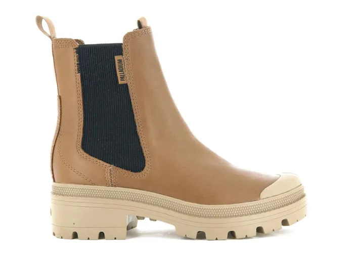 Women PALLABASE CHELSEA LEATHER Palladium Heel Boots