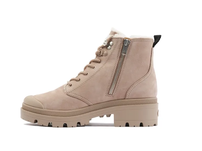 Women PALLABASE NUBUCK ZIP WL Palladium Boots