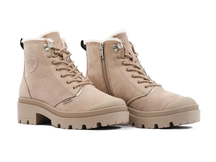 Women PALLABASE NUBUCK ZIP WL Palladium Boots
