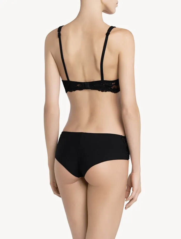 Women Panties La Perla Black Cotton Hipster Briefs