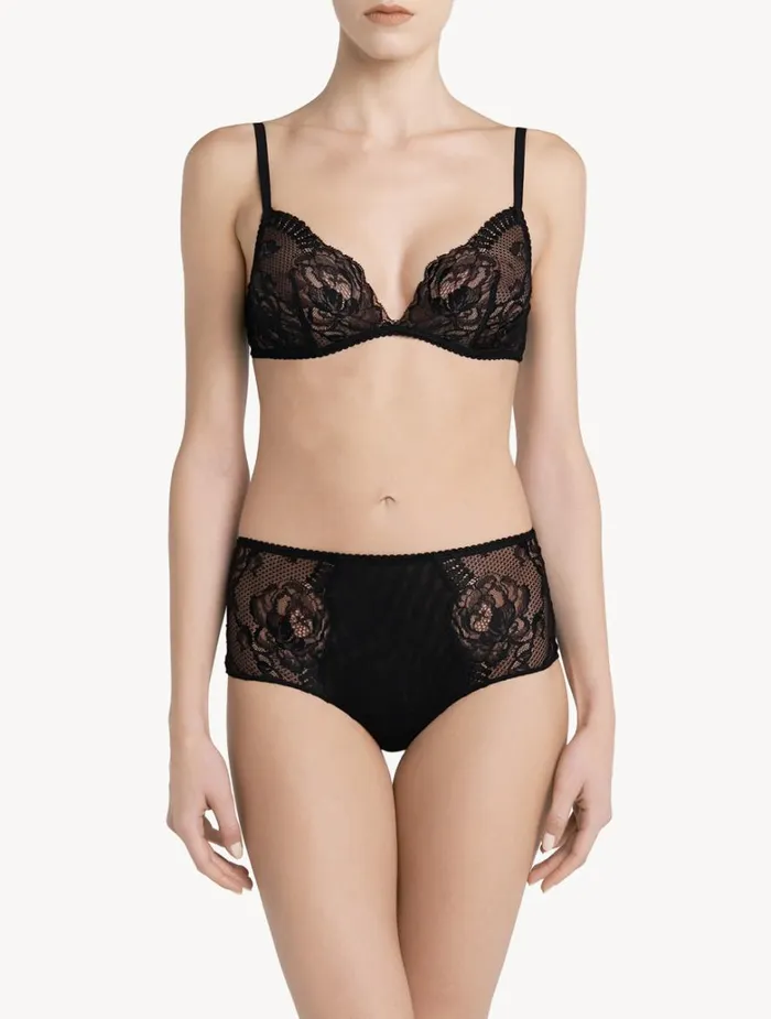 Women Panties La Perla Black Lace Highwaisted Brief