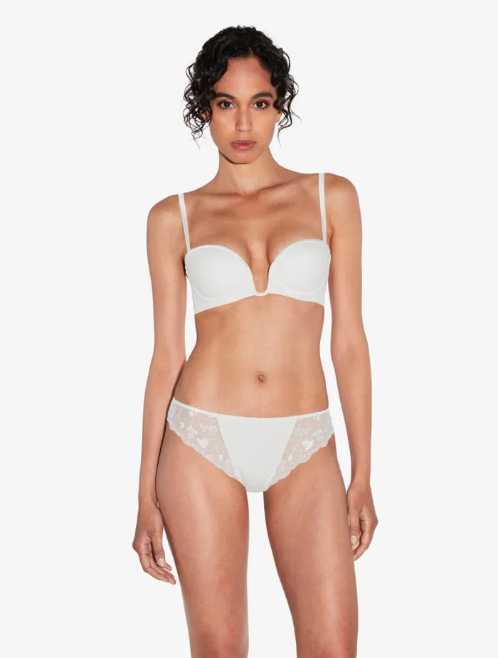 Women Panties La Perla Briefs In Lys With Embroidered Tulle