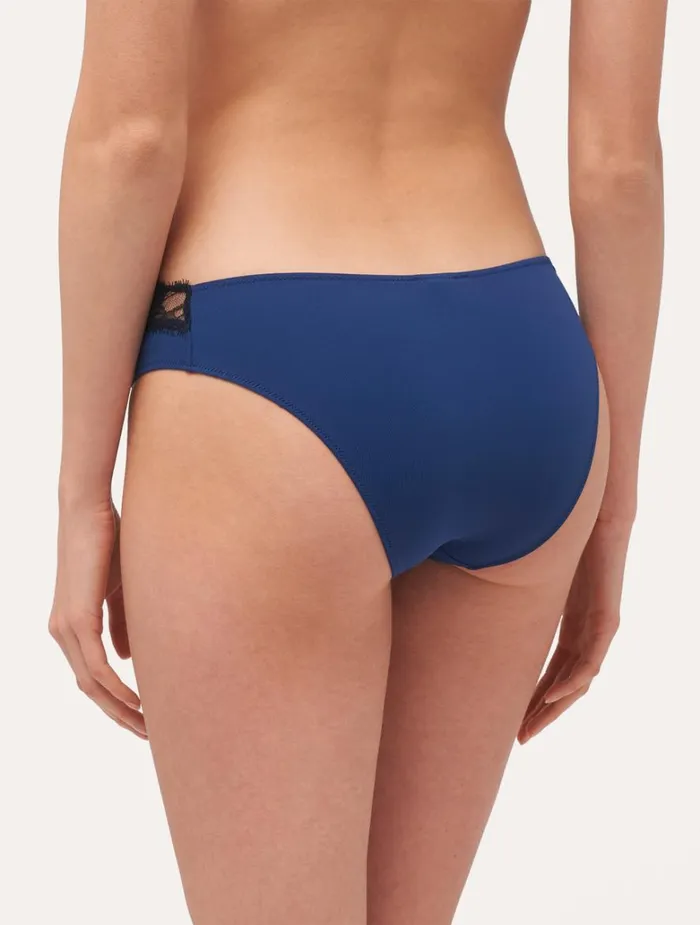 Women Panties La Perla Lace Medium Brief In Blue And Grey