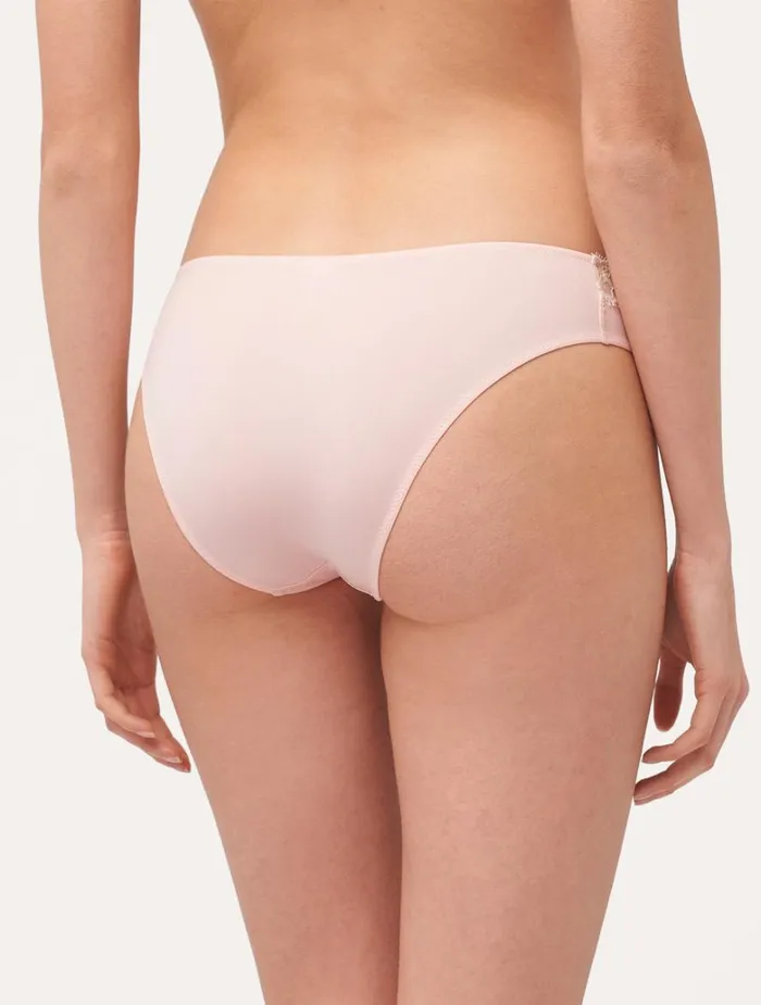 Women Panties La Perla Lace Medium Brief In Rose And Cream