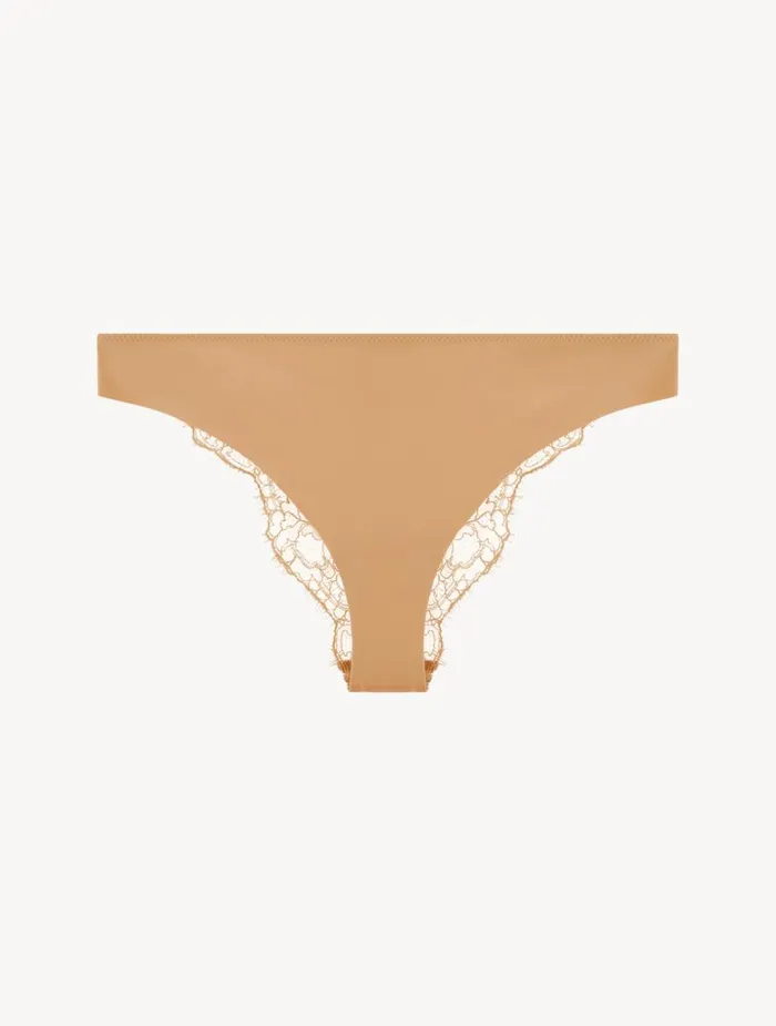 Women Panties La Perla Nude Brazilian Brief With Chantilly Lace