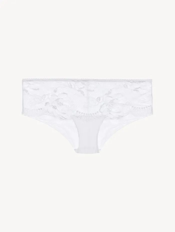 Women Panties La Perla White Lace Boyshort Brief