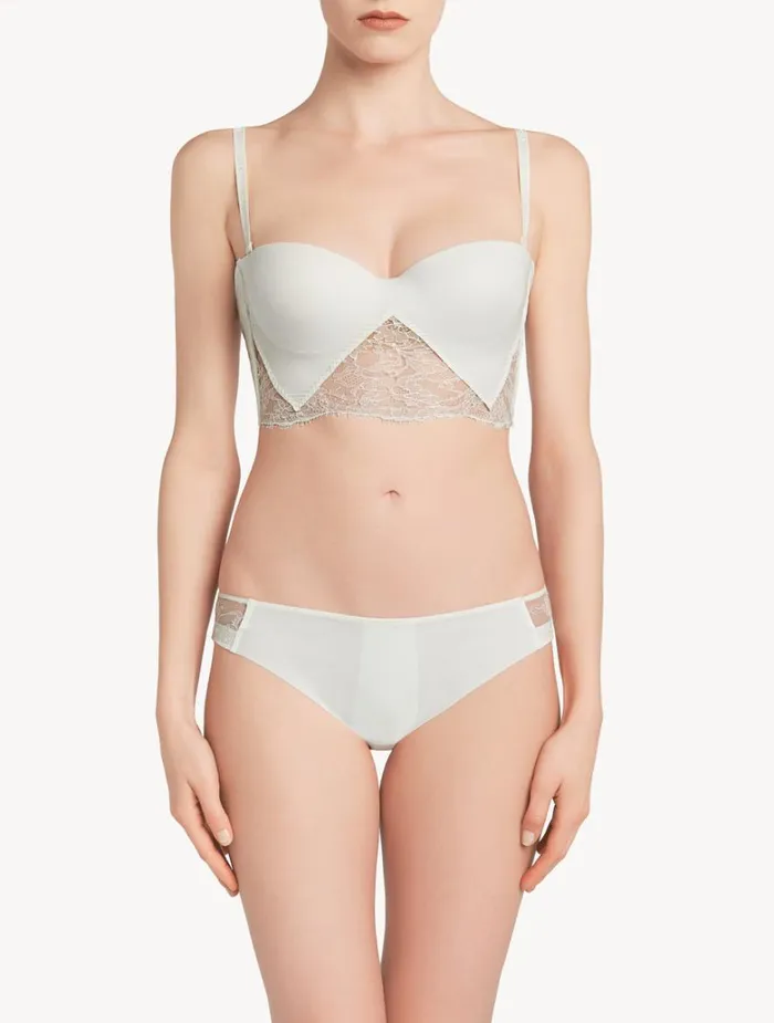 Women Panties La Perla White Mid Rise Briefs