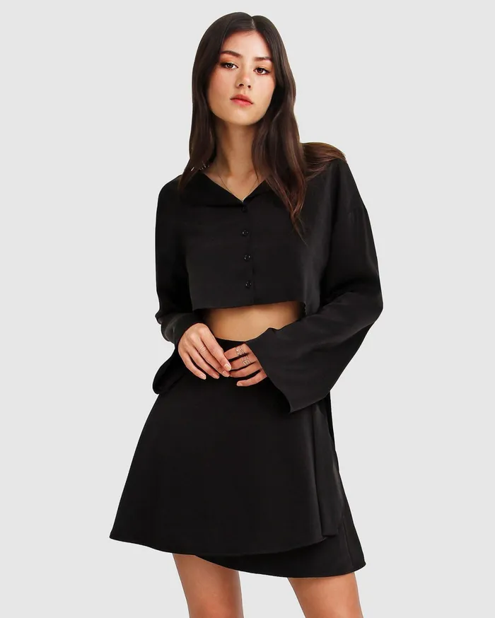 Women Pants and Skirts Belle and Bloom Before You Go Skirt 8211 Black