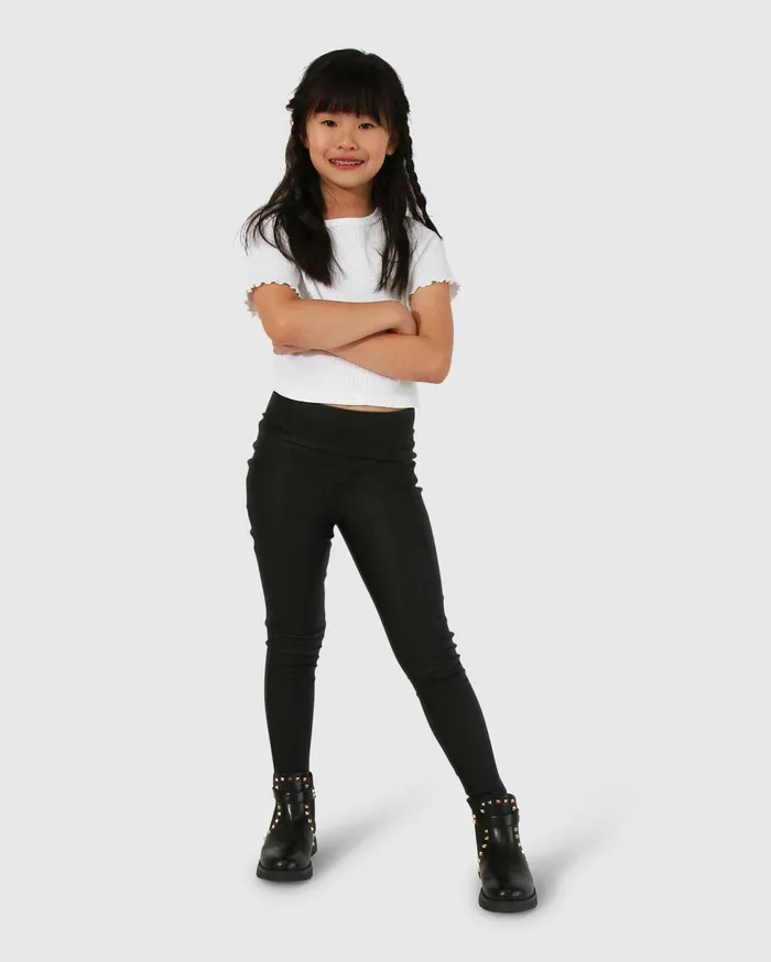 Women Pants and Skirts Belle and Bloom City Slicker Mini Coated Legging 8211 Black Women Pants and Skirts Belle and Bloom City Slicker Mini Coated Legging 8211 Black