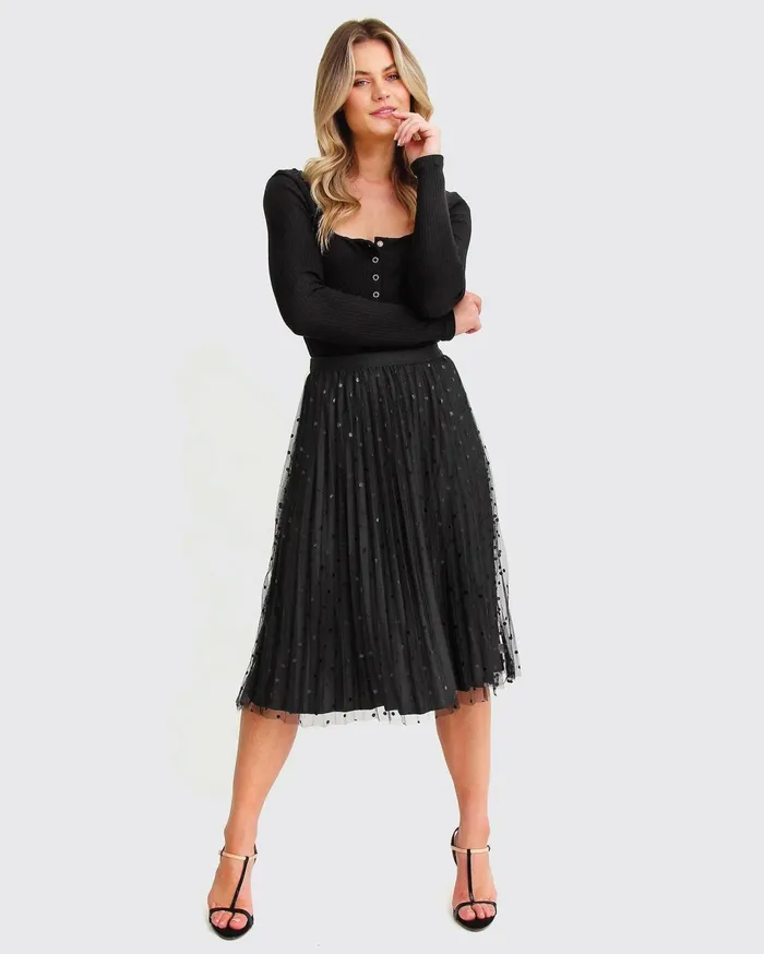 Women Pants and Skirts Belle and Bloom Mixed Feeling Reversible Skirt 8211 Black Women Pants and Skirts Belle and Bloom Mixed Feeling Reversible Skirt 8211 Black
